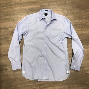 J. Crew Slim Fit Light Blue Non Iron Shirt Medium